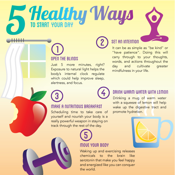 start your day with 5 healthy ways
